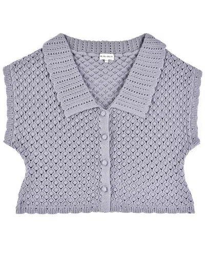 My Mum Made It Daisychain Knit Top In Purple