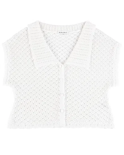 My Mum Made It Daisychain Knit Top In White