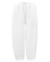 My Mum Made It Drawstring Arch Pant In White