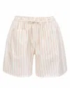 My Mum Made It Dream Lounge Shorts In Blush Stripe