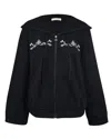 My Mum Made It Flora Vine Embroidery Zip-up Hoodie