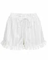 My Mum Made It Genevieve Shorts In Chalk Stripe
