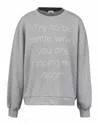 My Mum Made It Gentle Embroidery Double Crew Neck Sweatshirt