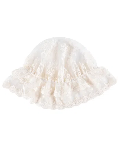 My Mum Made It Lace Bonnet In White