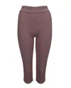My Mum Made It Lace Capri Pants In Chocolate Cherry