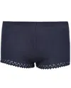 My Mum Made It Lace Knit Micro Shorts In Navy