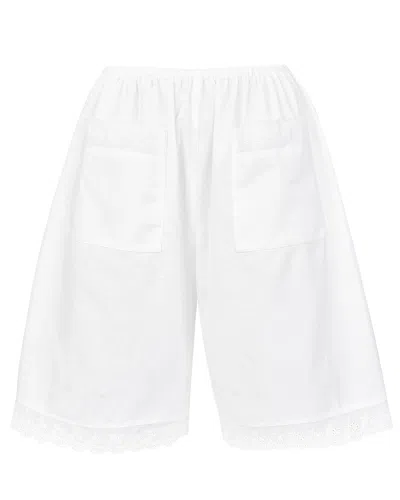 My Mum Made It Lace Long Boxer In White