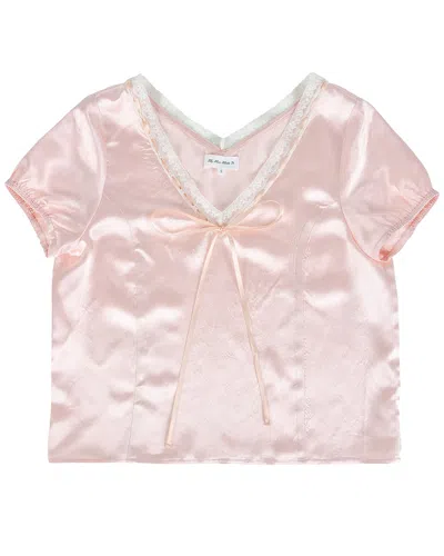 My Mum Made It Lace Sola Top In Pink