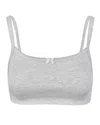 My Mum Made It Lace Tank Crop In Grey