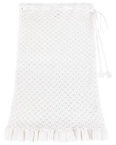 My Mum Made It Laceweave Midi Skirt In White