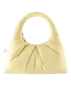 My Mum Made It Large Pleat Puffer Tote In Orange
