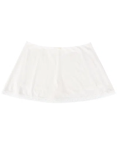 My Mum Made It Lisse Rib Skort In White