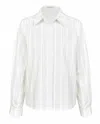 My Mum Made It Long Sleeve Shirt In Chalk Stripe