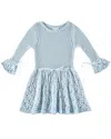 My Mum Made It Mini Chapel Knit Dress In Blue