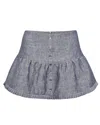 My Mum Made It Nina Mini Skirt In Denim Blue