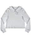 My Mum Made It Polo Long Sleeve Top In Gray