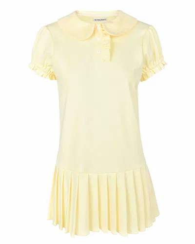 My Mum Made It Polo Mini Pleat Dress In Citrine