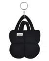 My Mum Made It Puffer Mini Keychain Bag In Obsidian