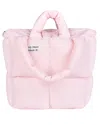 My Mum Made It Puffer Tote Bag In Pink