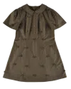 My Mum Made It Rosette Check Mini Dress