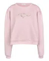 My Mum Made It Rosette Logo Crewneck In Rose