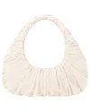 My Mum Made It Ruche Shoulder Bag In Bone