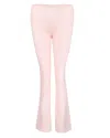 My Mum Made It Soft Knit Flare Pants In Soft Pink