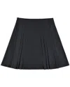 My Mum Made It Structured Box Pleat Midi Skirt In Black