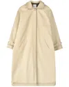 My Mum Made It Tailored Gather Trench Coat In Green