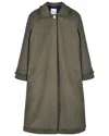 My Mum Made It Tailored Gather Trench Coat In Green
