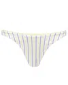 My Mum Made It Two Sided Swim Bottoms In Pacific Stripe / Citrine