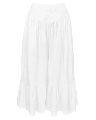 My Mum Made It White Curtain Pants