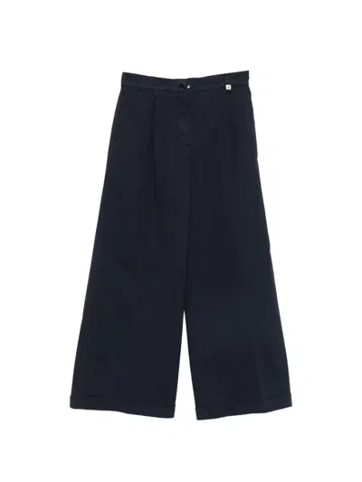 My Myths Pleated Wide-leg Trousers In Blue