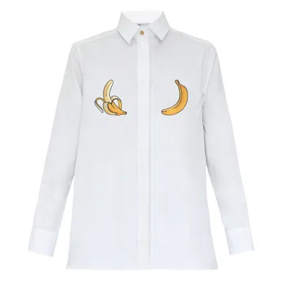 My Pair Of Jeans Women's Yellow / Orange / White Yellow Embroidered Shirt In Yellow/orange/white