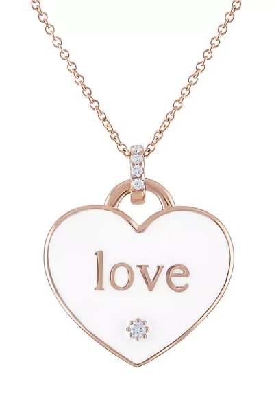 My Story The Jasmine Love Charm Necklace In White