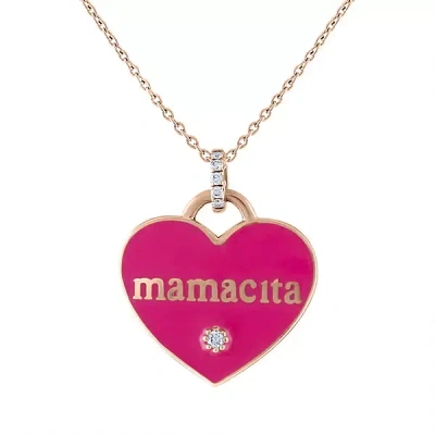My Story The Jasmine Mamacita Charm Necklace In Pink