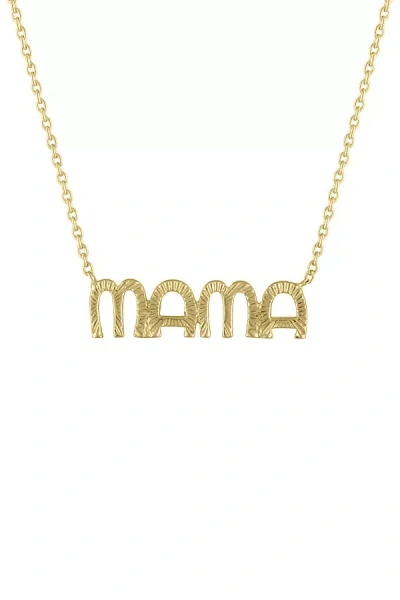 My Story The Nova Mama Necklace In Gold