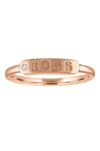 My Story The Twiggy Boss Ring In Pink