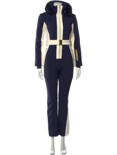 Pre-owned My Sunday Ski Colorblock Pattern Ski Suit In Blue