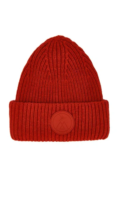 My Sunday Ski Merino Beanie In Red