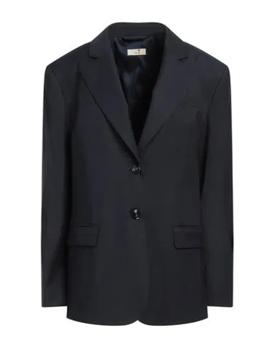 My T. Woman Blazer Midnight Blue Size 6 Virgin Wool, Viscose, Elastane