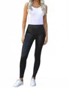 My Tribe Leopard Leggings In Black In Black