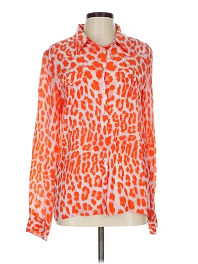Pre-owned My Tribe Long Sleeve Blouse In Orange