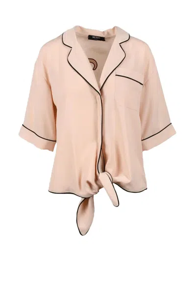My Twin Twinset Pink Script Polyester Shirt In Neutral