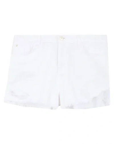 My Twin Twinset Denim Shorts In White