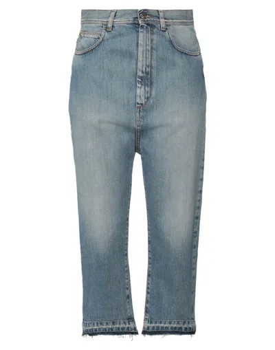 My Twin Twinset Denim Cropped In Blue