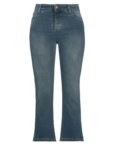 My Twin Twinset Woman Jeans Blue Size 33 Cotton, Elastane