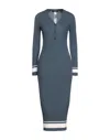 My Twin Twinset Midi Dresses In Slate Blue