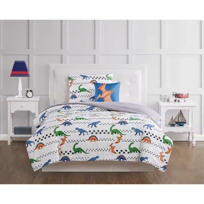 My World Blue Microfiber Reversible Comforter Set