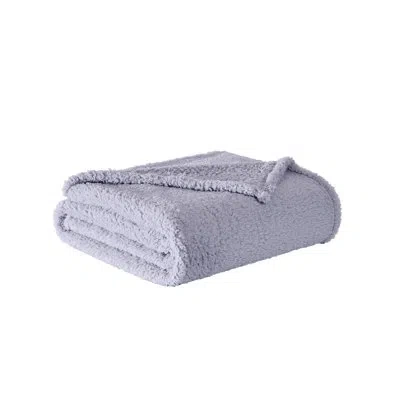 My World Cloud Sherpa Throw In Blue